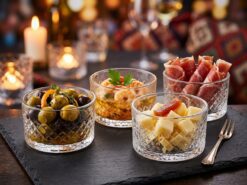 Elusia Glasskålar 9 cm (220 ml) – Små Eleganta Dessertskålar i 4-pack