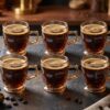Huai Bo nr 733 Glaskoppar i Bärnsten (6-pack) – Eleganta Kaffe- och Tekoppar - Bild 2