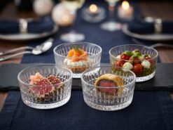 Jiana Glasskålar 290 ml – Eleganta Dessert- och Serveringsskålar i 4-pack