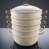 Kismet Manti- & Ångkoksgryta Set 6 Delar 30 cm (8L) – Granit med Induktionsbotten - Bild 4