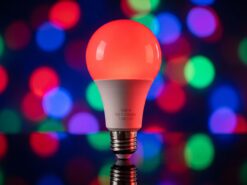 RGBW LED-Ljuskälla E27 med Fjärrkontroll – Dimbar Färgskiftande Lampa
