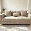 Portofino Soffgrupp 3+2+1 – Modern Elegans i Beige med Gulddetaljer - Bild 2