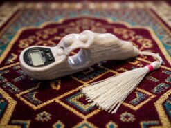Digitalt Radband med Räknare - Ljust Marmormönster