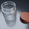 Sarina Räfflade Glasburkar 650 ml – Tidlös Köksförvaring i 3-pack - Bild 4