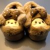 Fluffiga Nalletofflor med Prickig Rosett (Ljusbrun, Storlek 32–33) – Mjuka Innetofflor - Bild 3