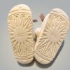 Lyxiga Fluffiga Tofflor med Rosett och Platåsula (Vit/Off-white, Storlek 40–41) – Mjuka Innetofflor - Bild 4