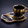 Torino nr 1 Exklusivt Kaffeset - Svart / Guld (12 Delar) - Image 3