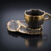 Torino nr 4 Exklusivt Kaffeset - Mörkgrå / Guld (12 Delar) - Image 3