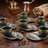 Torino nr 3 Exklusivt Kaffeset - Blå / Guld (12 Delar) - Image 2