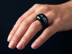 Zikr Digital Ring med Räknare och Klocka - Svart
