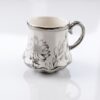 Al Sultan Kaffekoppar & Tefat Nr. 278A (12 Delar) – Lyxigt Porslinsset i Vitt & Silver - Bild 4