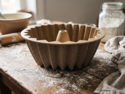 Jio Original Sockerkaksform i Granitbeläggning (Ø24 cm) – Exklusiv Bakform i Sandbeige