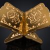 Exklusiv Koranhållare i Guld (35 x 25 cm) – Lyxigt Bokställ i MDF med Spegelguld-Finish - Bild 2