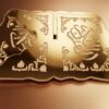 Exklusiv Koranhållare i Guld (35 x 25 cm) – Lyxigt Bokställ i MDF med Spegelguld-Finish - Bild 4