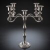 Elegant Klassisk Kandelaber i Silverfinish (39 cm) – Femarmad Ljusstake - Bild 2