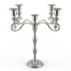 Elegant Klassisk Kandelaber i Silverfinish (39 cm) – Femarmad Ljusstake - Bild 3