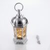 Exklusiv LED-Lykta för Ramadan i Silver med Musik & Gravyr (30 cm) – USB & Batteridriven Bordslykta - Bild 5