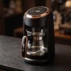 RAF Elektrisk Turkisk Kaffebryggare med Glaskanna (600W) – Multifunktionell Kaffekanna med Digital Display