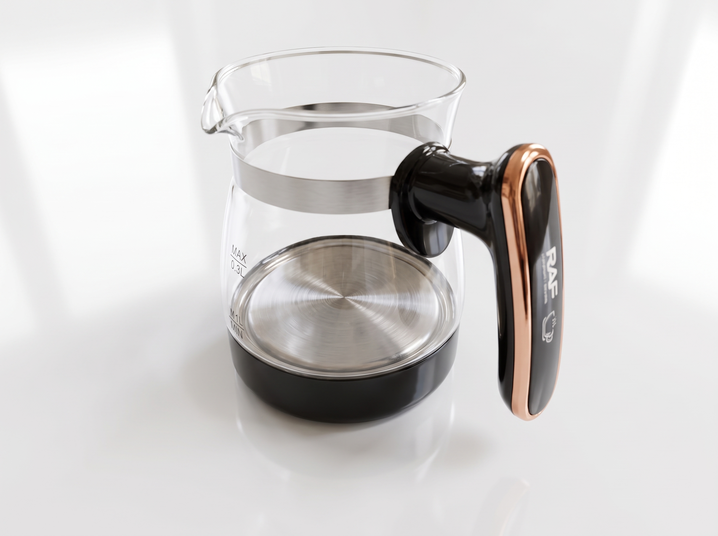 RAF Elektrisk Turkisk Kaffebryggare med Glaskanna (600W) – Multifunktionell Kaffekanna med Digital Display - Bild 4