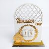 Ramadan Nedräkningskalender i Trä & Spegelguld – Bordskalender i Vit & Guld - Bild 2