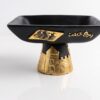 Orientalisk Serveringsskål på Fot i Svart & Guld (22 x 15 cm) – Exklusiv Dekorationsskål med Arabisk Kalligrafi - Bild 2