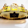 LED-Belyst Moskémodell för Ramadan i Guld med Halvmåne & Musik (22 x 19 cm) – USB & Batteridriven Bordsdekoration - Bild 4