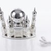 LED-Belyst Moskémodell för Ramadan i Silver med Glob & Musik (22 x 19 cm) – USB & Batteridriven Bordsdekoration - Bild 4