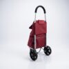 Shoppingvagn & Rullvagn i Vinröd Design – Modern Vagn på Hjul - Bild 3