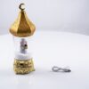 Ramadan Snölykta med LED-belysning & Fläkt (38 cm) – Magisk Snöglob i Guld med Figur - Bild 5