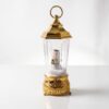Ramadan Snölykta i Guld med Musik, LED-belysning & Snöeffekt (38 cm) – USB & Batteridriven Bordslykta - Bild 3